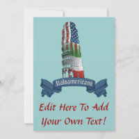 Italoamericano Italian American Party Invitations