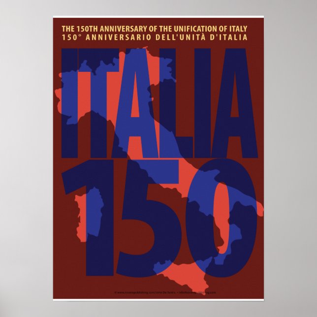 Italy 150th Anniversary of Unification Poster (Front)