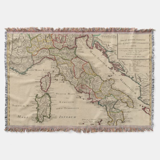 Italy 16 throw blanket (Front)