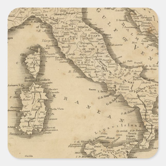 Italy 18 square sticker (Front)