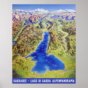 " Italy: 2021/today South Tyrol/Trentino - Lake Ga Poster