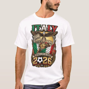 Italy 2026 Personalized Football Fan T-Shirt
