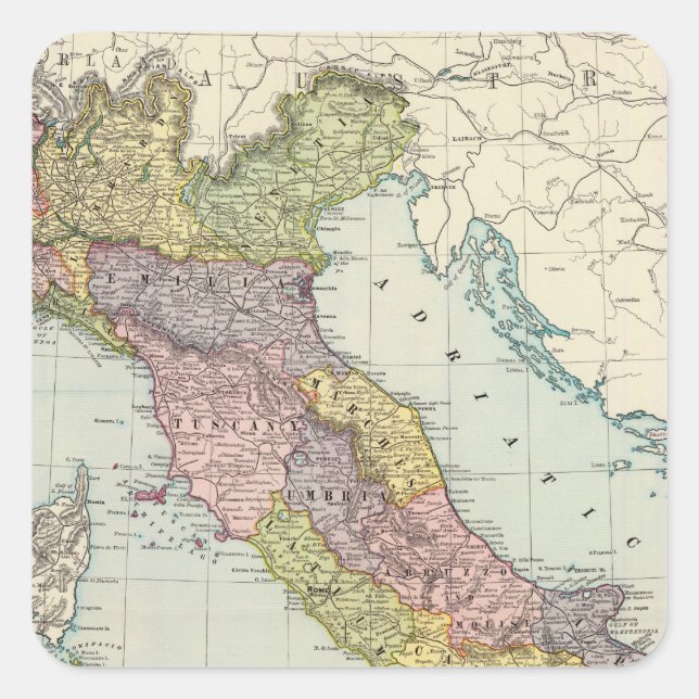 Italy 28 square sticker (Front)