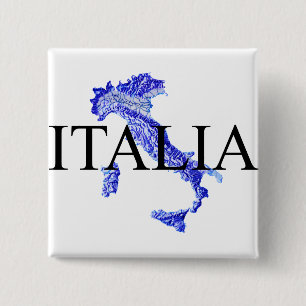 Italy 2 Inch Square Button