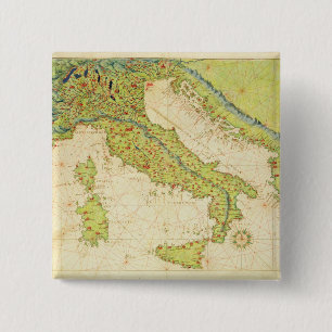 Italy 2 Inch Square Button