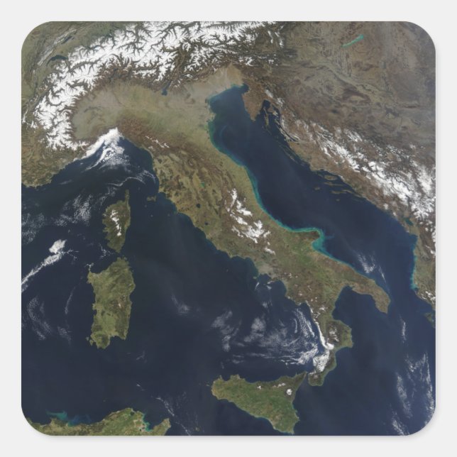 Italy 3 square sticker (Front)