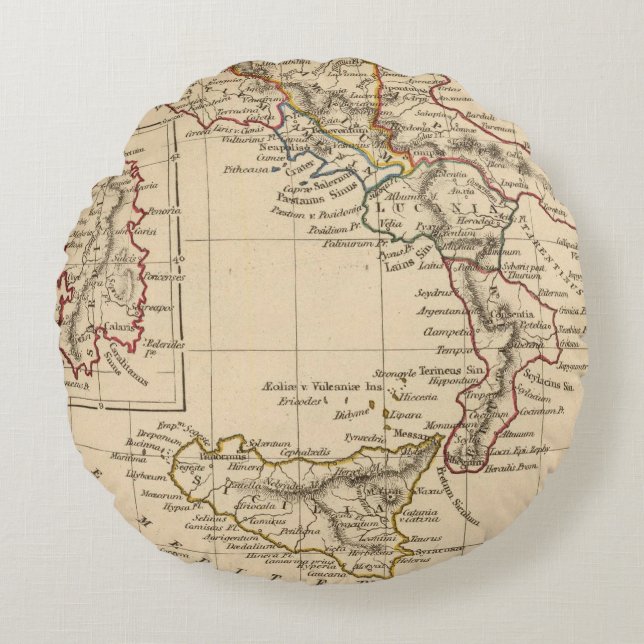 Italy 4 round pillow (Front)