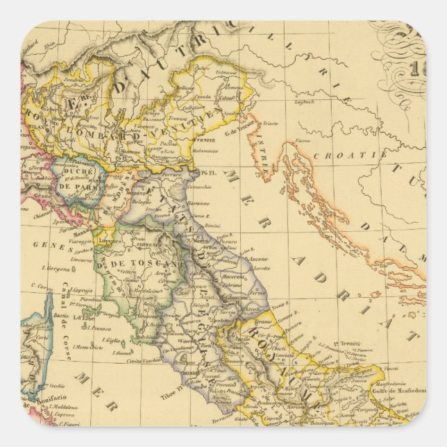 Italy 4 square sticker (Front)