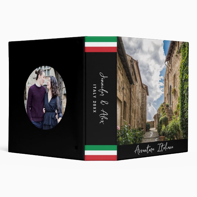 Italy Adventure Vacation Memories Scrapbook Binder (Background)
