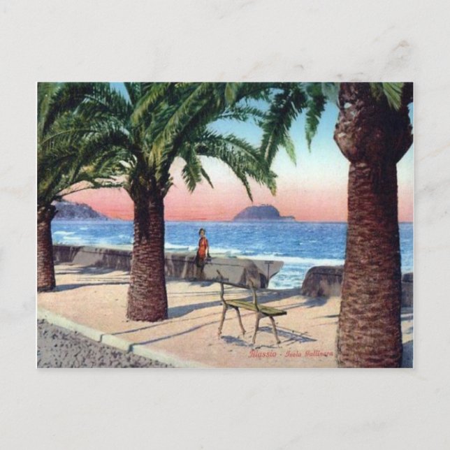 Italy, Alassio  Esplanade Postcard (Front)