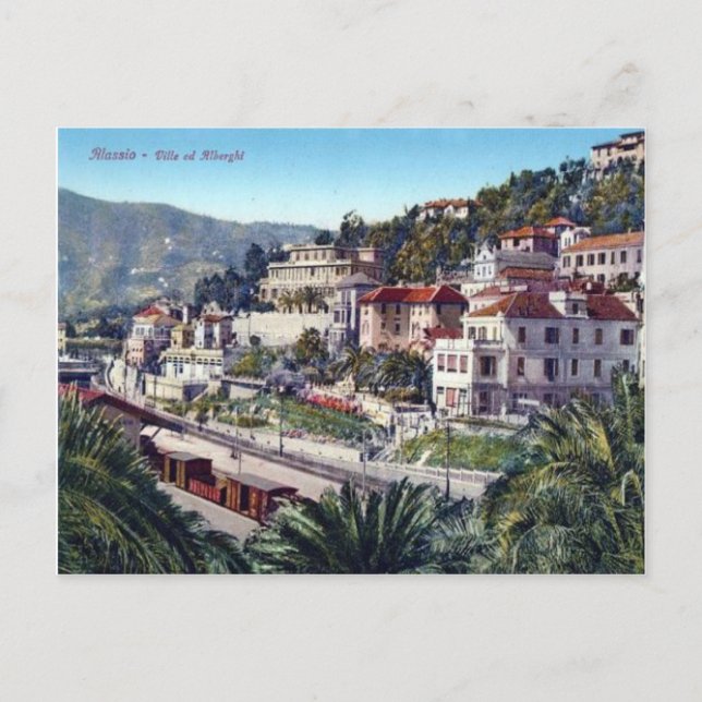 Italy,  Alassio, Railway station Postcard (Front)