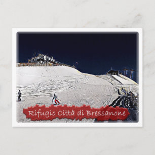 Italy alpine hut Città di Bressanone - Dolomiti - Postcard