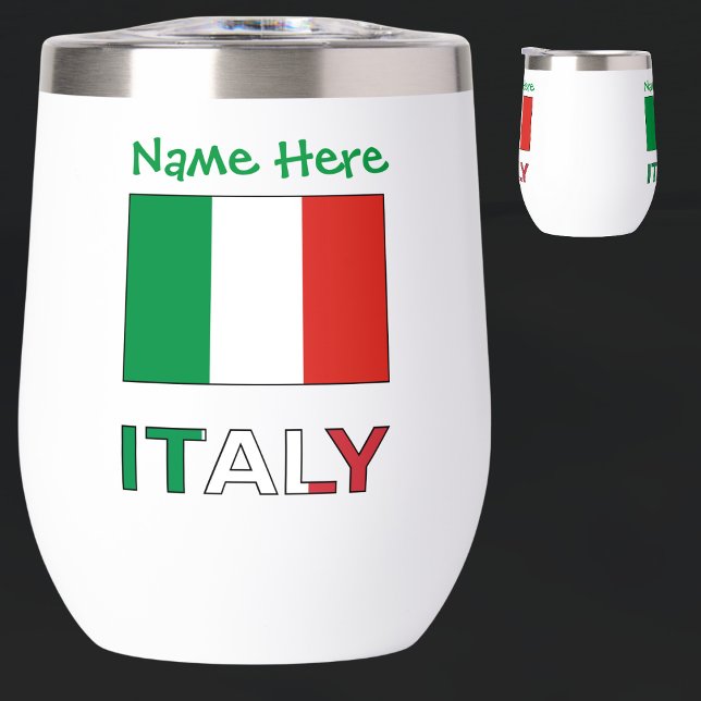 Italy and Italian Flag Green Personalization  (Creator Uploaded)