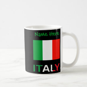 Italy And Italian Flag Green Personalization Mens  Coffee Mug