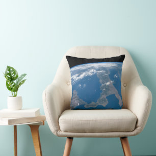 Italy And Its Island Sicily. Throw Pillow