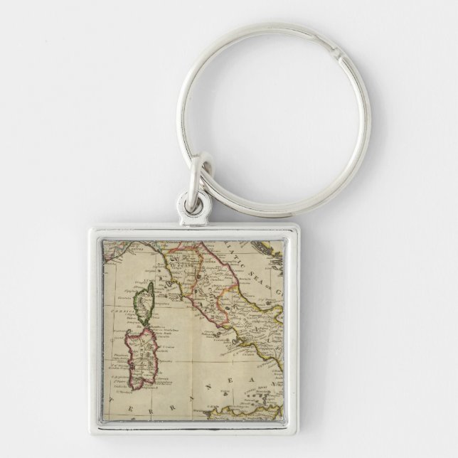 Italy, and Sardinia Keychain (Front)