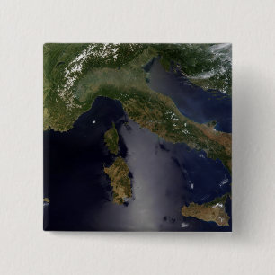 Italy and Southeast France 2 Inch Square Button