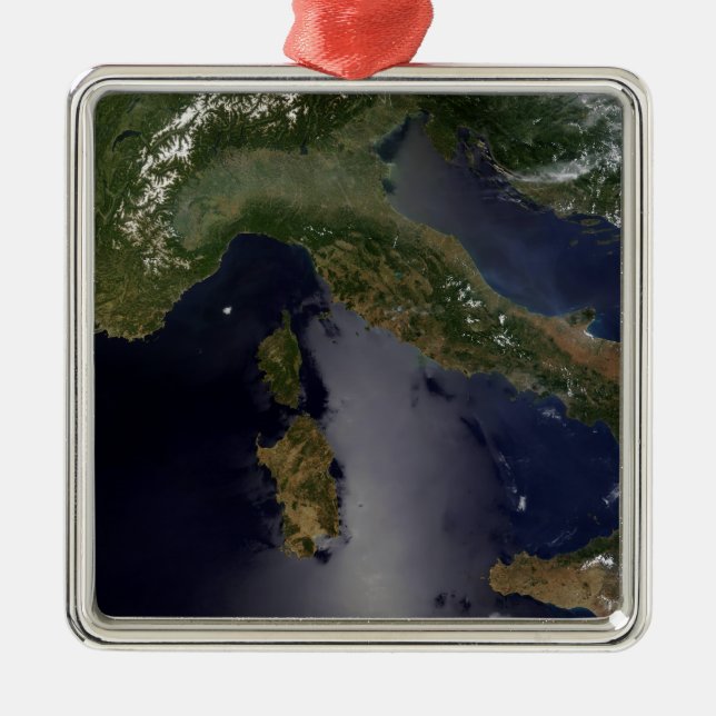 Italy and Southeast France Metal Ornament (Front)