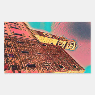 Italy architecture painting sticker