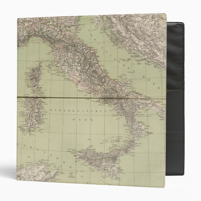 Italy Atlas Map Binder (Front/Inside)
