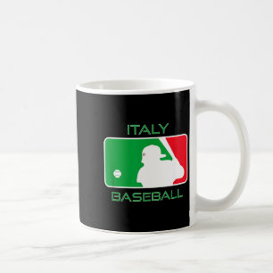 Italy Baseball Fan Italian Flag Clic European Coffee Mug