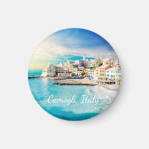 Italy Beach Ocean Mediterranean Scenic Painting Magnet