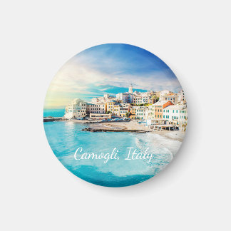 Italy Beach Ocean Mediterranean Scenic Painting Magnet