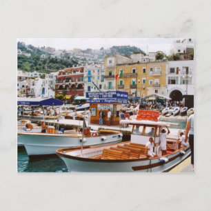 Italy, Boat terminus, Capri Postcard