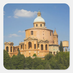 Italy, Bologna, Sunny Day with Portico di San Square Sticker
