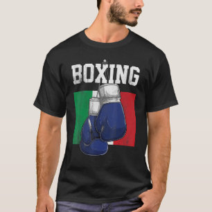 Italy Boxing Gloves Boxer Boxing Italian Flag T-Shirt