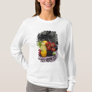 Italy, Brescia Province, Gargnano. Table with T-Shirt