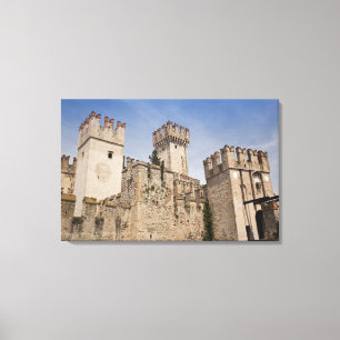 Italy, Brescia Province, Sirmione. Castello 2 Canvas Print