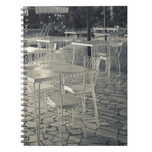 Italy, Brescia Province, Sirmione. Lakeside cafe Notebook