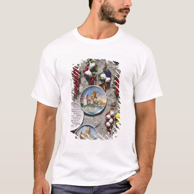 Italy, Brescia Province, Sirmione. Souvenirs. T-Shirt (Front)