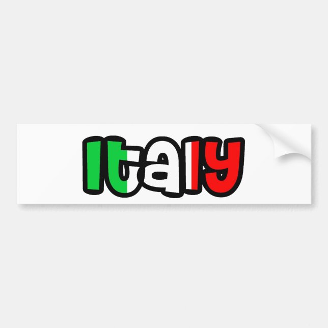 Italy Bumper Sticker (Front)
