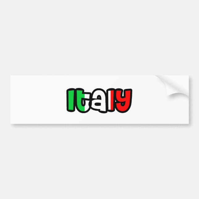 Italy Bumper Sticker (Front)