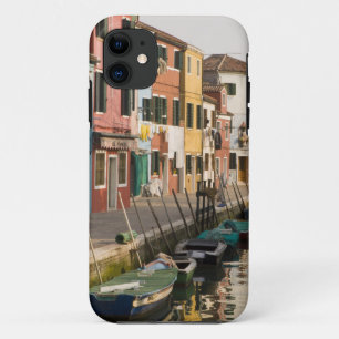 Italy, Burano. Colourful houses of line a iPhone 11 Case