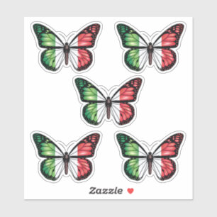 Italy butterfly monarch flag