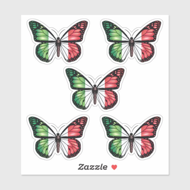 Italy butterfly monarch flag (Sheet)