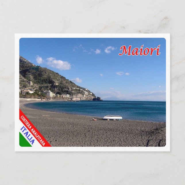 Italy - Campania - Amalfi Coast - Maiori Beach - Postcard (Front)