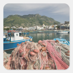 ITALY, Campania, (Bay of Naples), ISCHIA, FORIO: Square Sticker