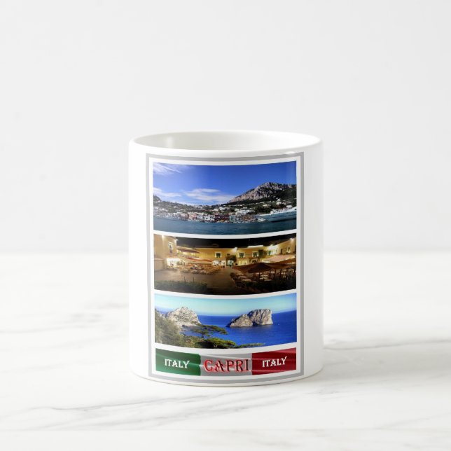 Italy - Campania - Capri - Mosaic - Coffee Mug (Center)