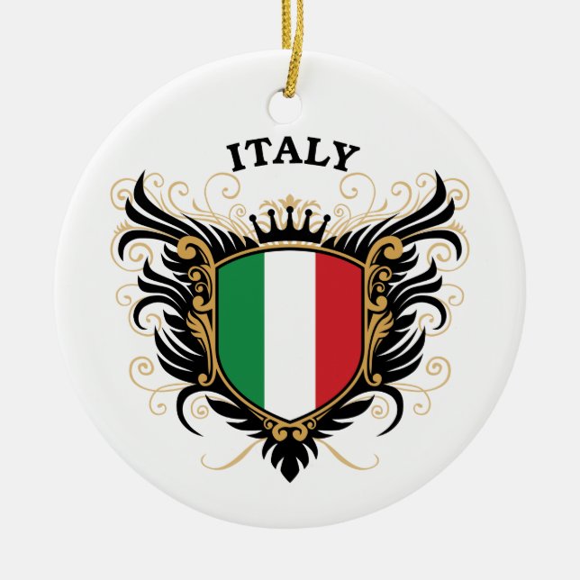 Italy Ceramic Ornament (Front)