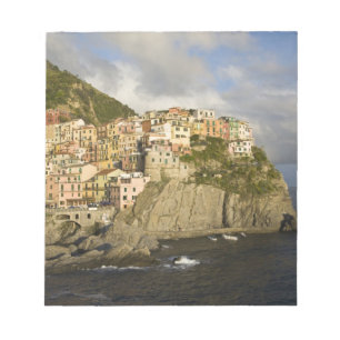 Italy, Cinque Terre, Manarola. Village on cliff. Notepad