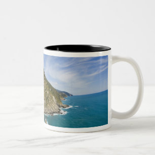Italy, Cinque Terre, Vernazza, Hillside Town of 2 Two-Tone Coffee Mug