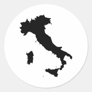 Italy Classic Round Sticker