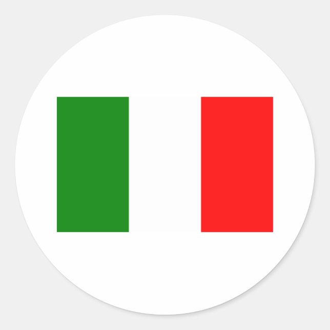 Italy Classic Round Sticker (Front)