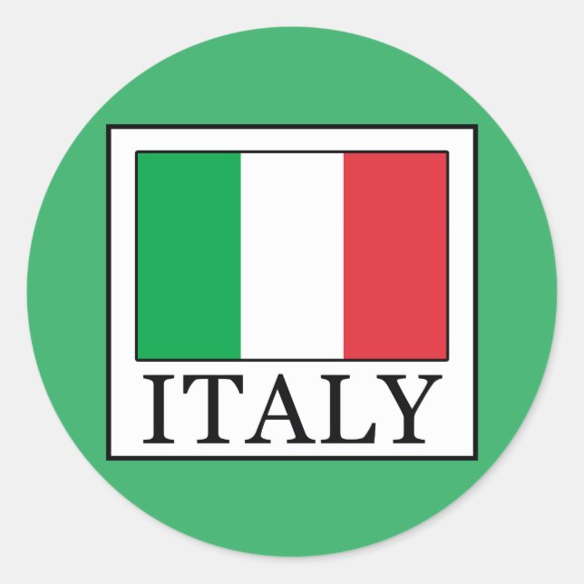 Italy Classic Round Sticker (Front)