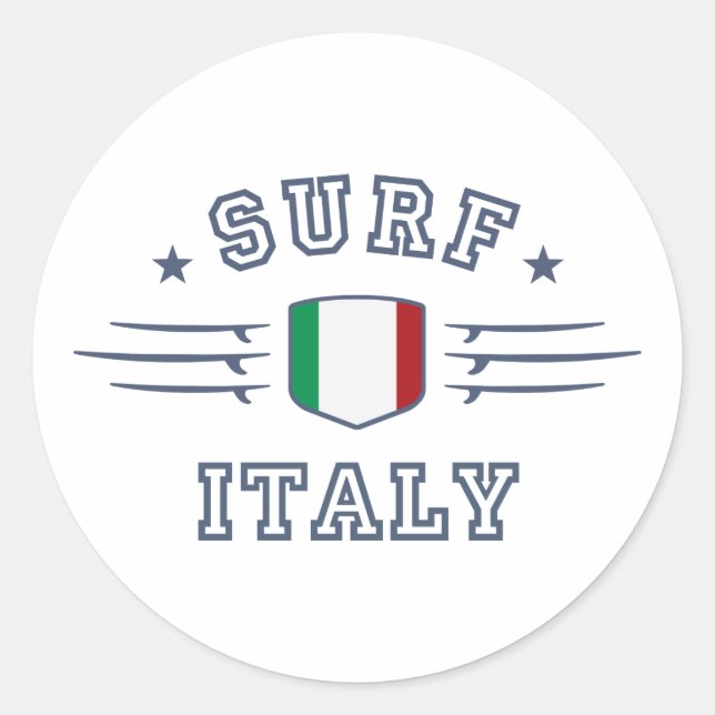 Italy Classic Round Sticker (Front)