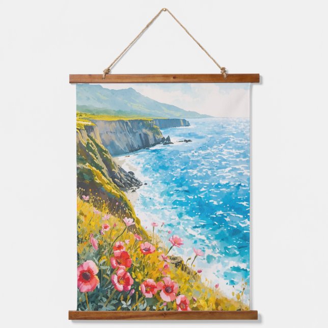 Italy Coast Hanging Tapestry (Front)